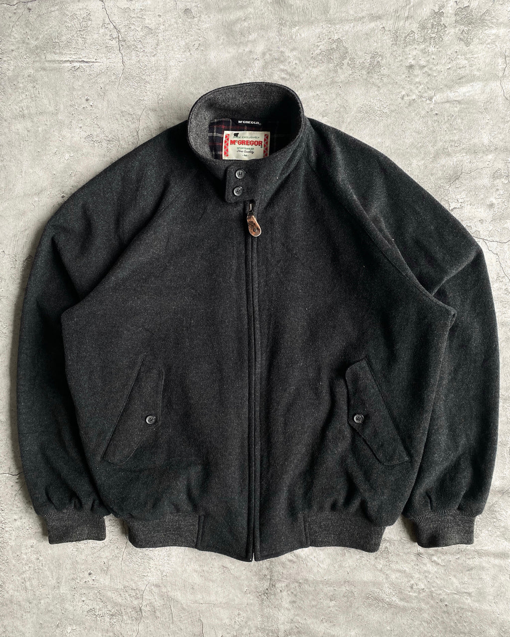 1990S WOOL HARRINGTON JACKET (M/L)