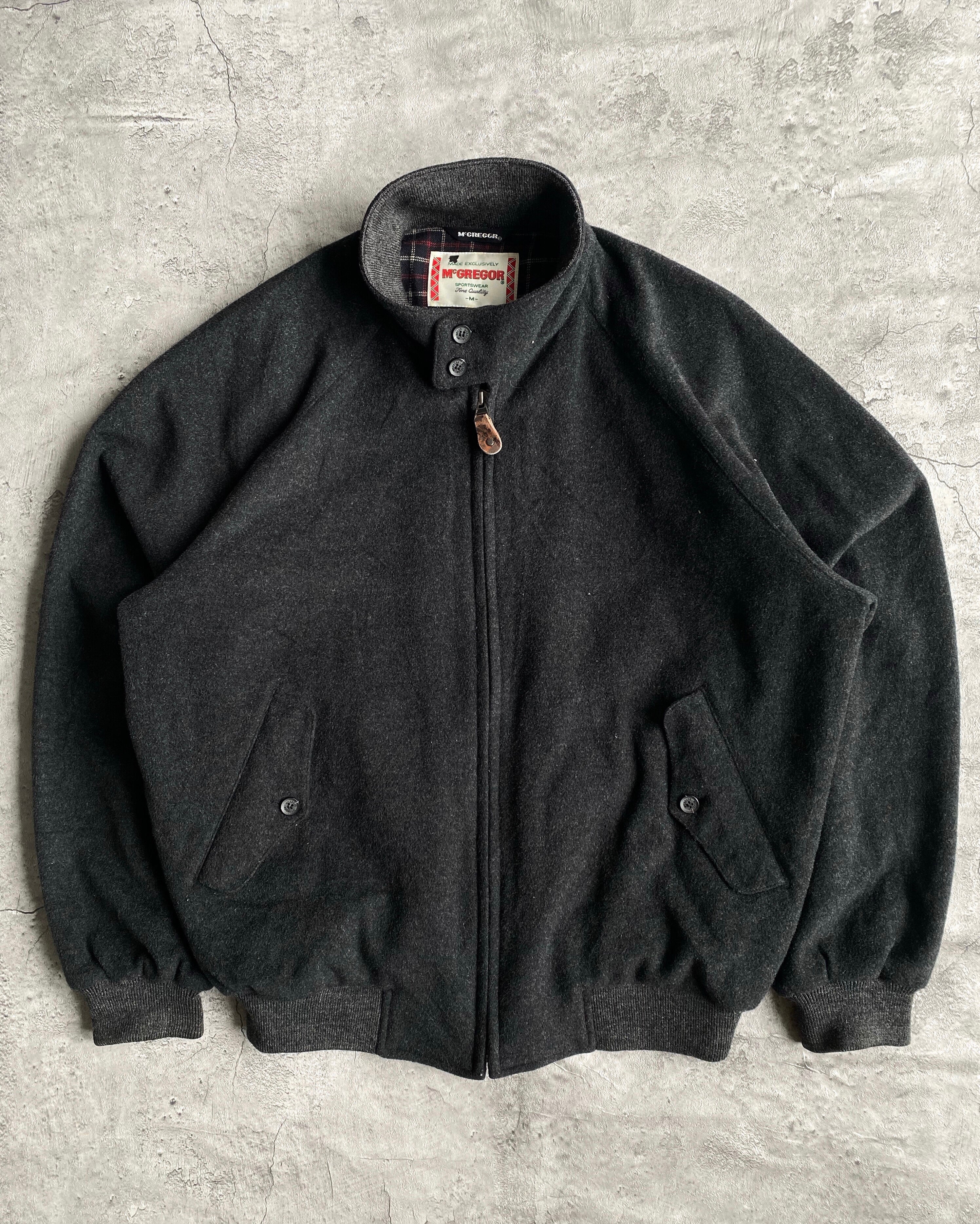 1990S WOOL HARRINGTON JACKET (M/L)