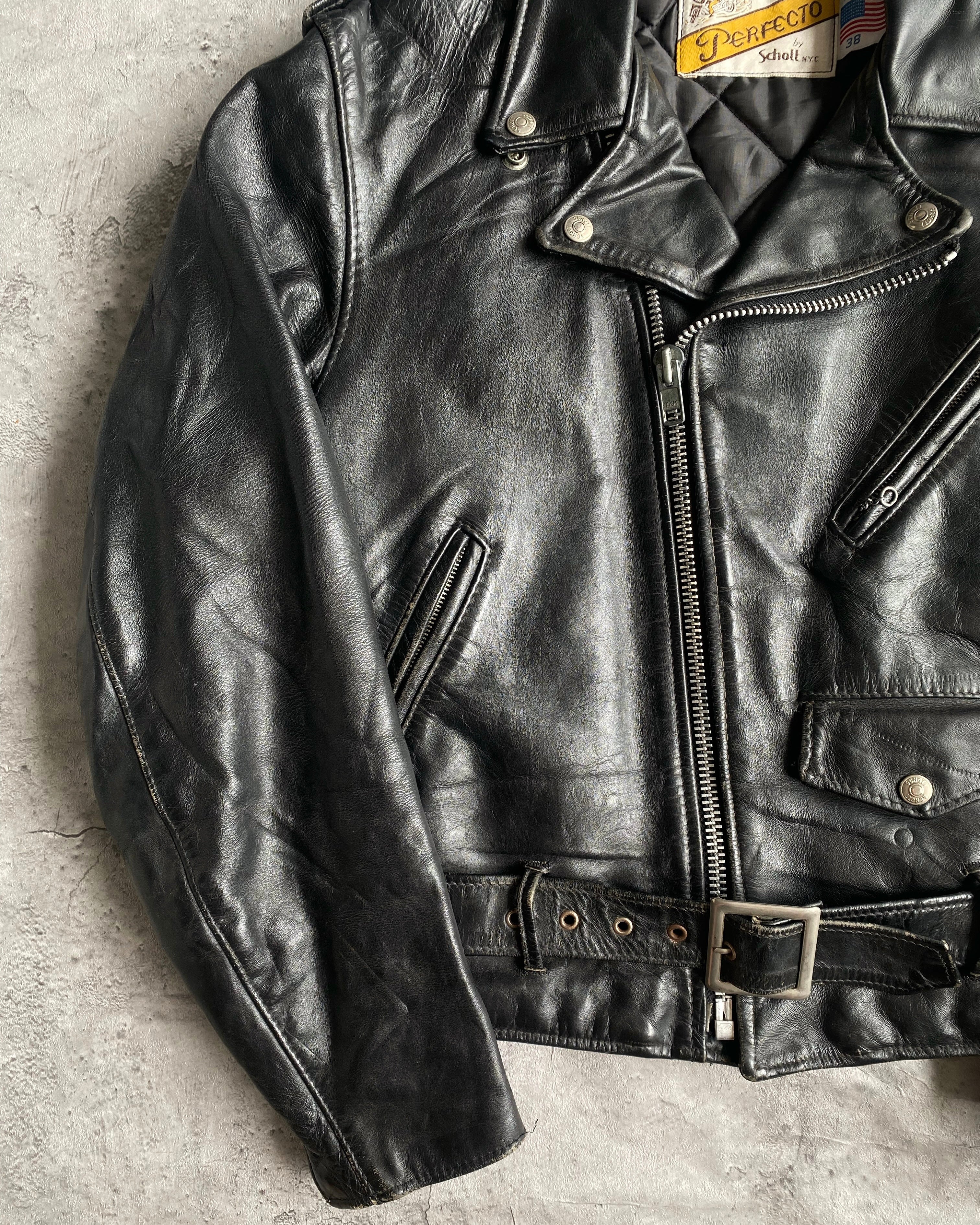 1980S SCHOTT PERFECTO 618 LEATHER BIKER JACKET (M)
