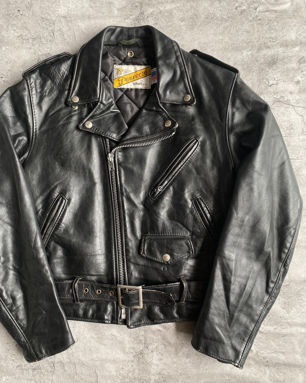 1980S SCHOTT PERFECTO 618 LEATHER BIKER JACKET (M)