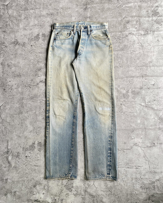 1980S MUD WASH LEVI'S 501 REDLINE SELVEDGE JEANS (30X31)