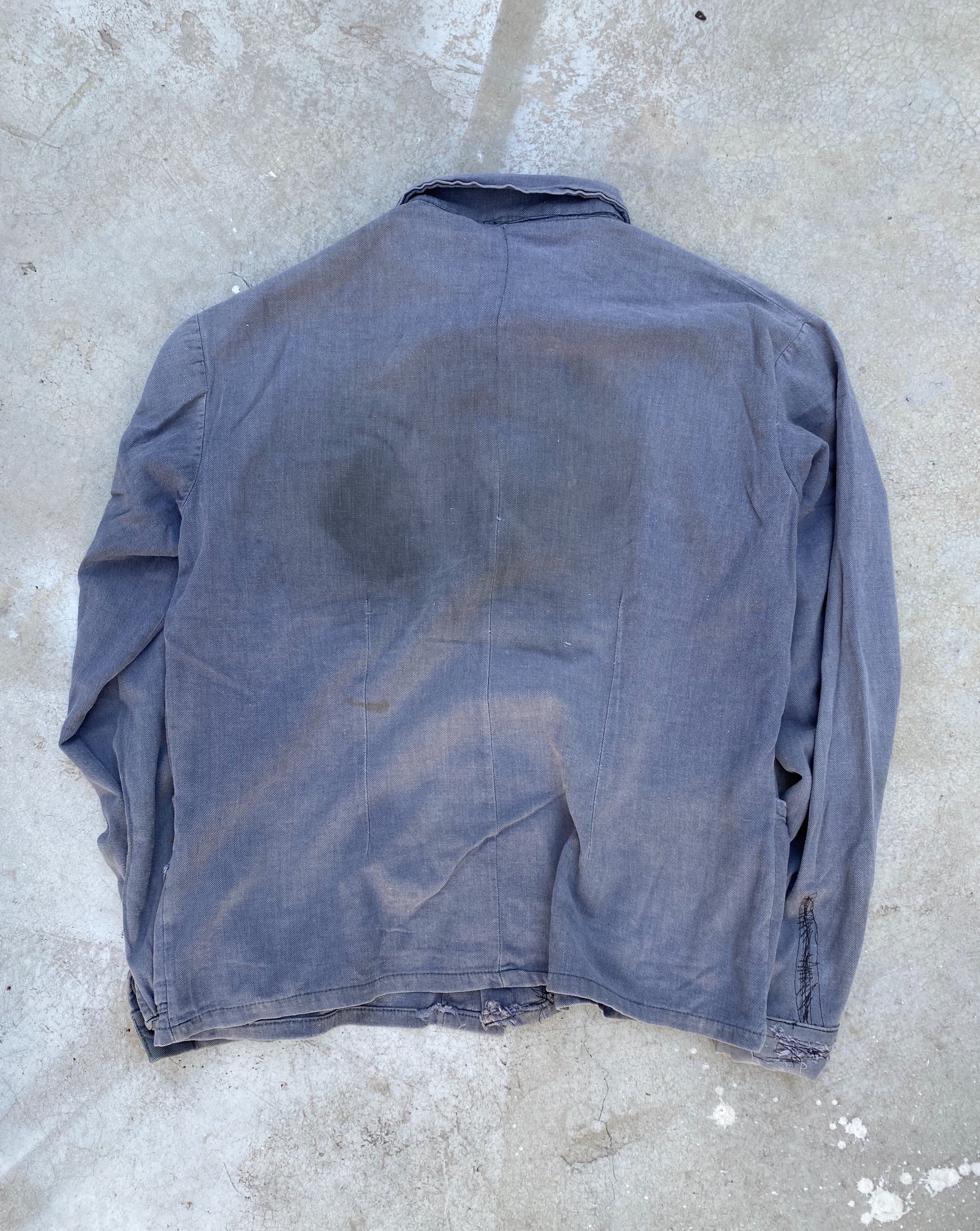 1970s Faded Repaired French Workwear
