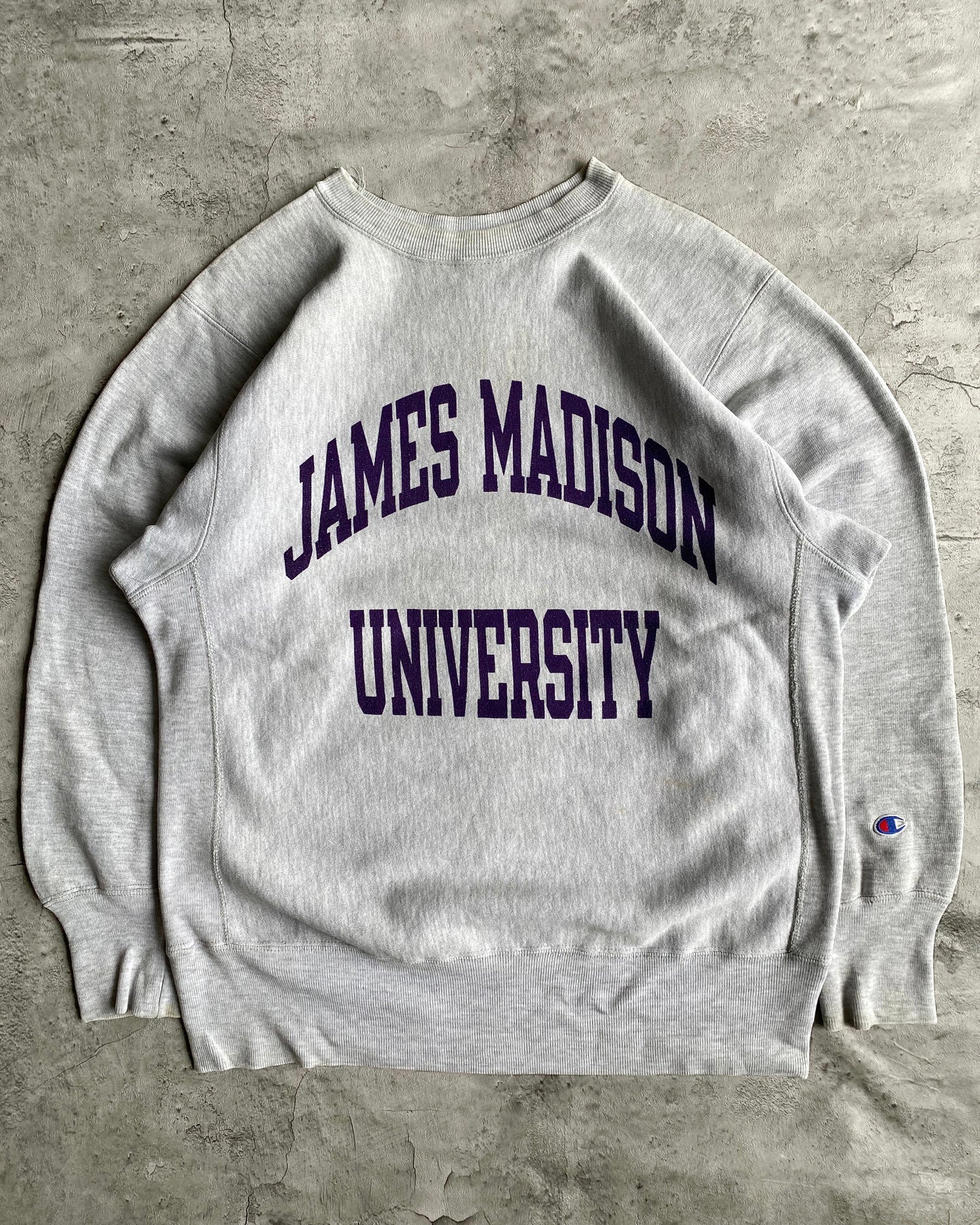 1990S ‘JAMES MADISON UNIVERSITY’ CHAMPION REVERSE WEAVE SWEATSHIRT (L)