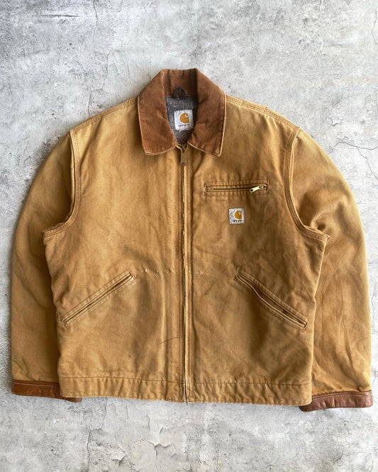 1990S BROWN CARHARTT DETROIT JACKET (L)