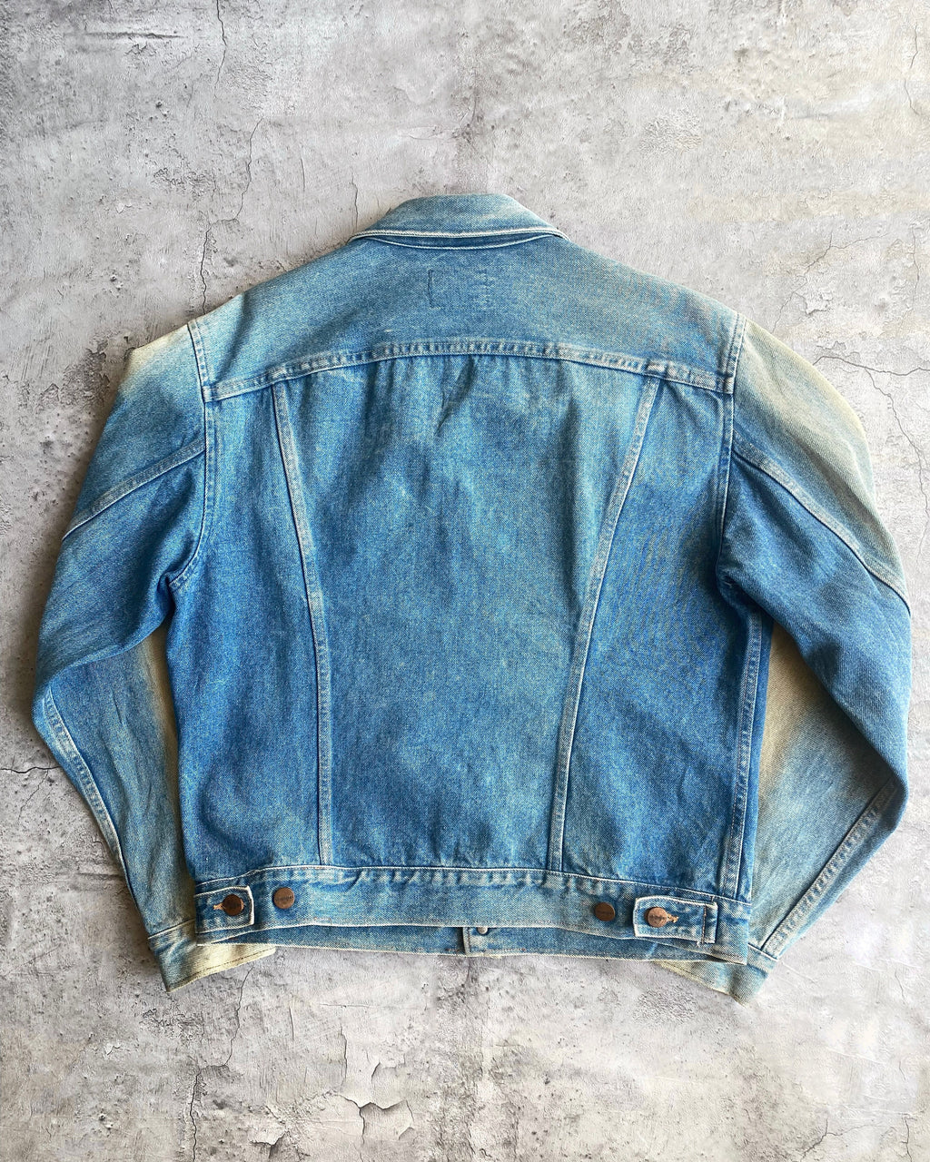 2000S SUN BLEACHED WRANGLER DENIM JACKET (S-L)