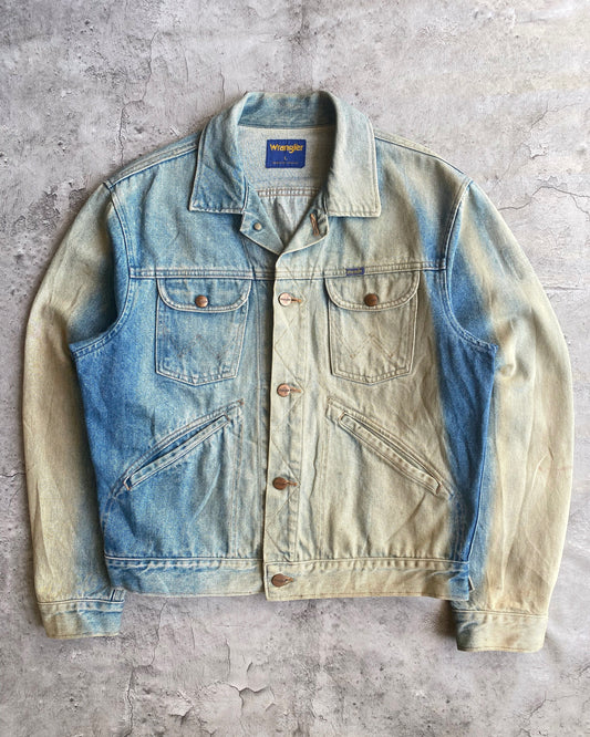 2000S SUN BLEACHED WRANGLER DENIM JACKET (S-L)