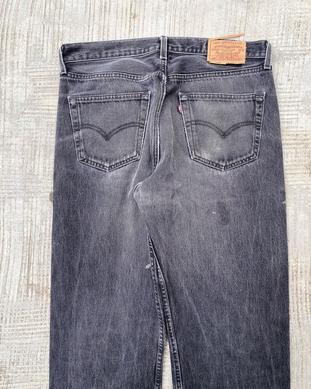 1990s Faded Black Levi’s 501 Jeans (34X36)