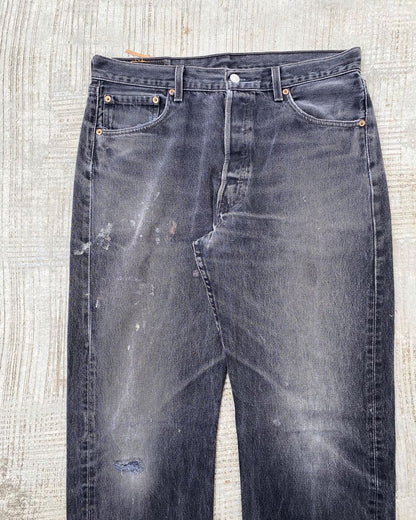 1990s Faded Black Levi’s 501 Jeans (34X36)