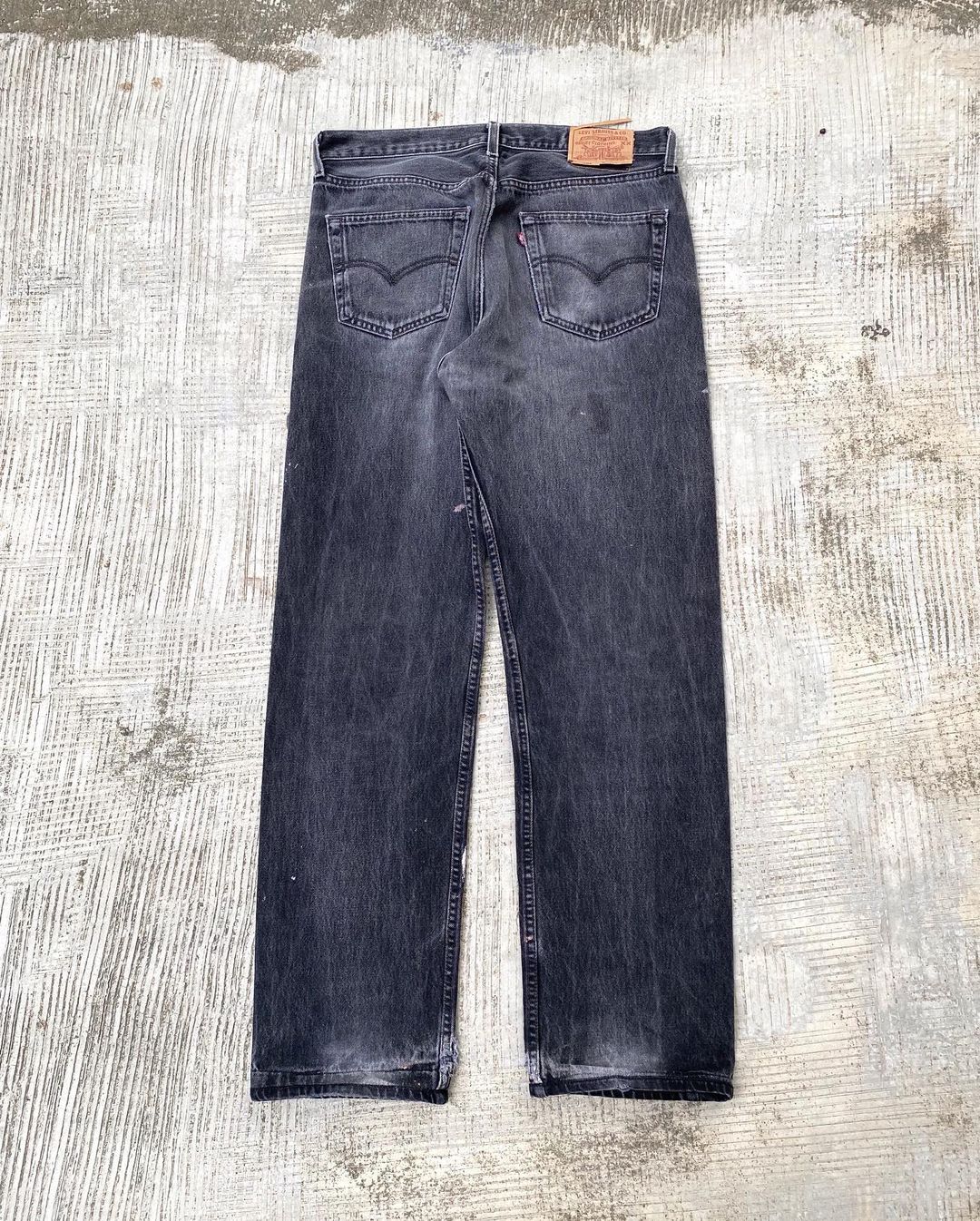 1990s Faded Black Levi’s 501 Jeans (34X36)