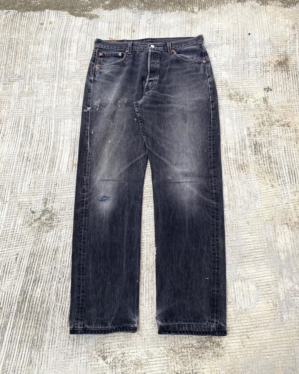 1990s Faded Black Levi’s 501 Jeans (34X36)