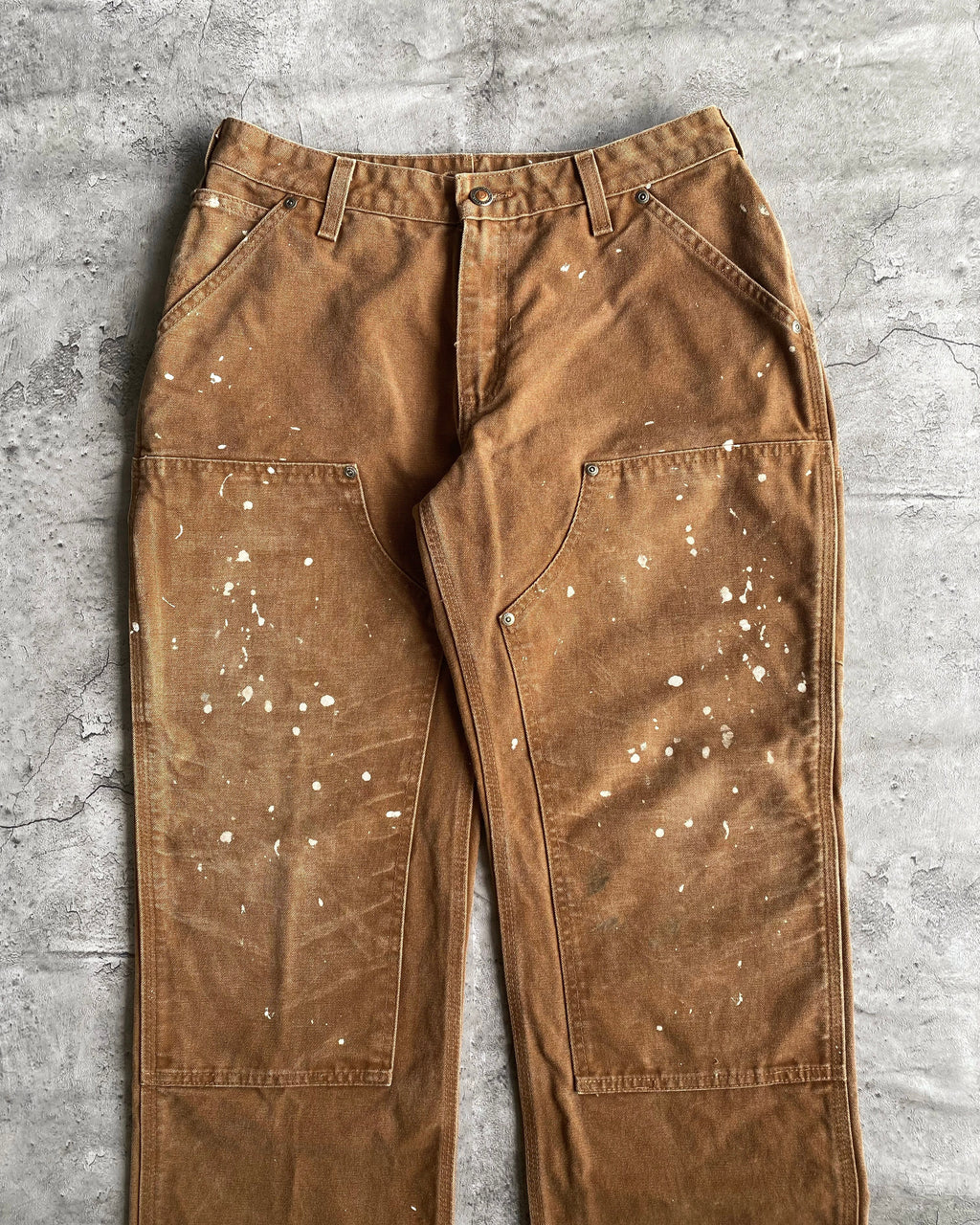 1990S PAINTED CARHARTT DOUBLE KNEE RELEASED HEM PANTS (30X28)