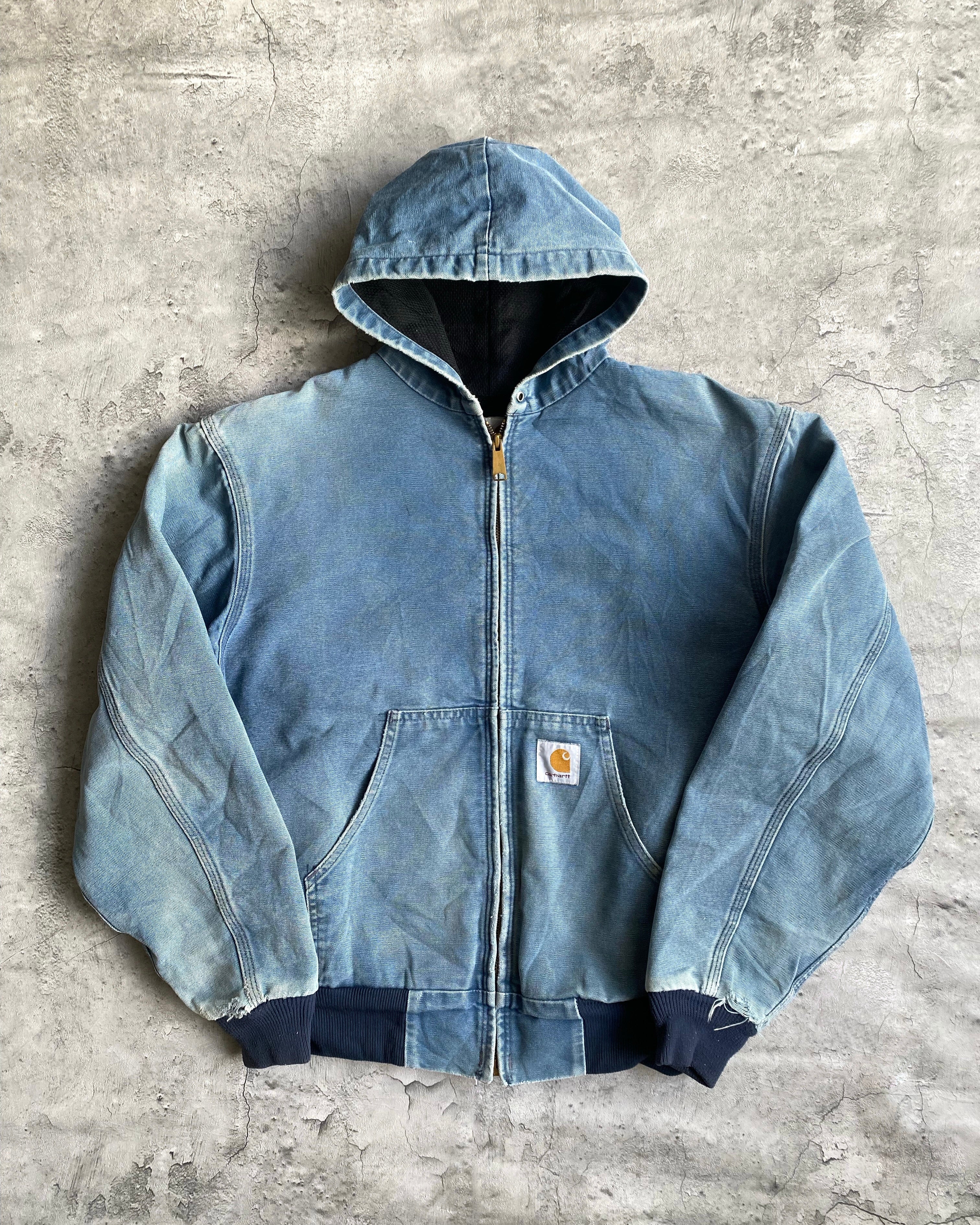 1990S FADED CARHARTT HOODED JACKET (M/L)