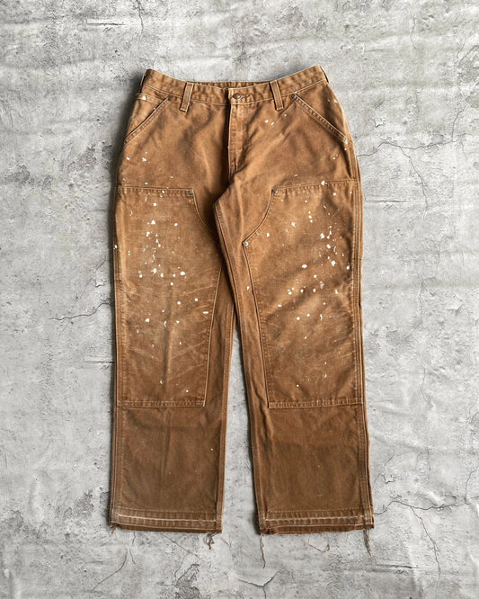 1990S PAINTED CARHARTT DOUBLE KNEE RELEASED HEM PANTS (30X28)