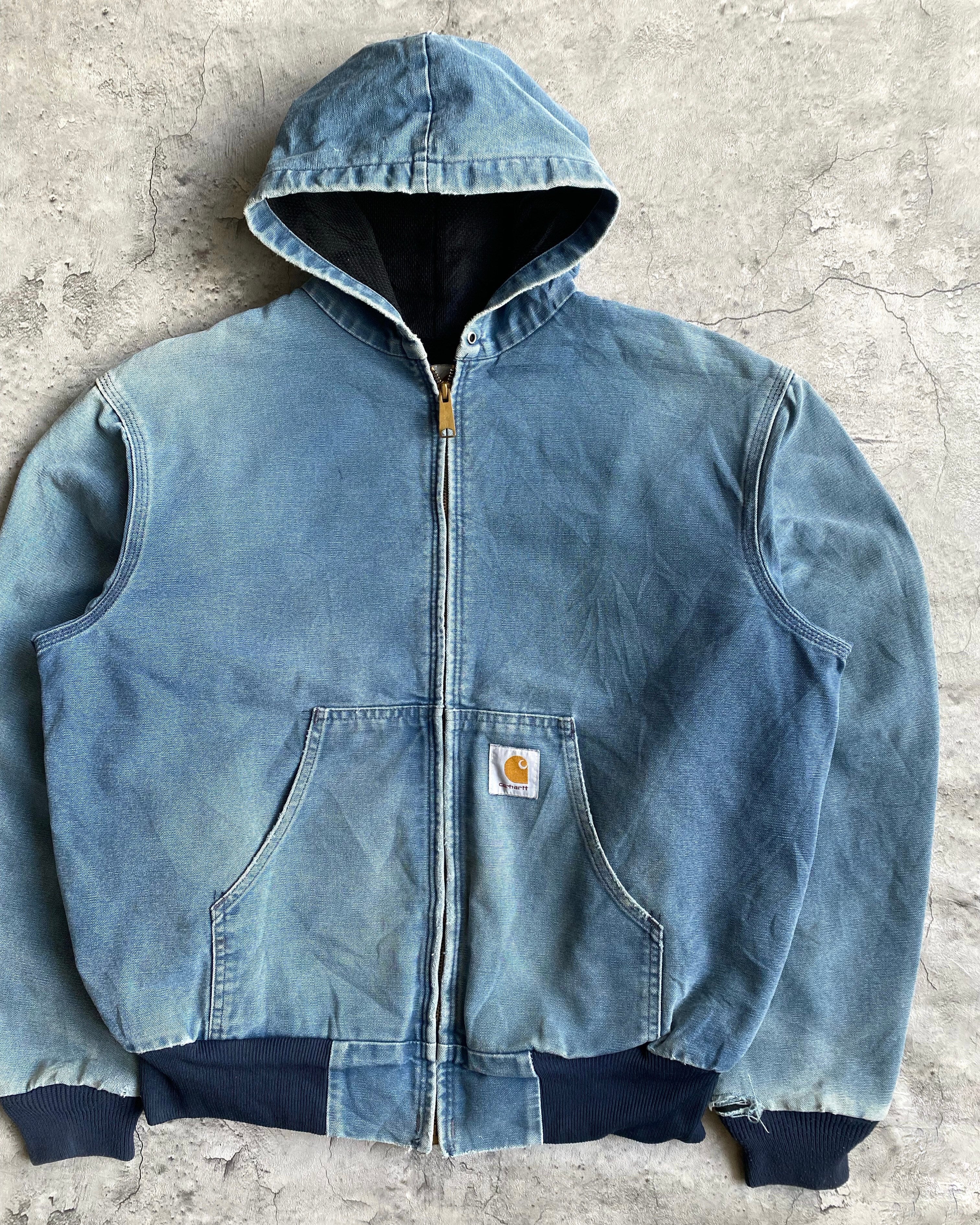 1990S FADED CARHARTT HOODED JACKET (M/L)