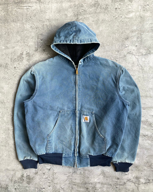 1990S FADED CARHARTT HOODED JACKET (M/L)