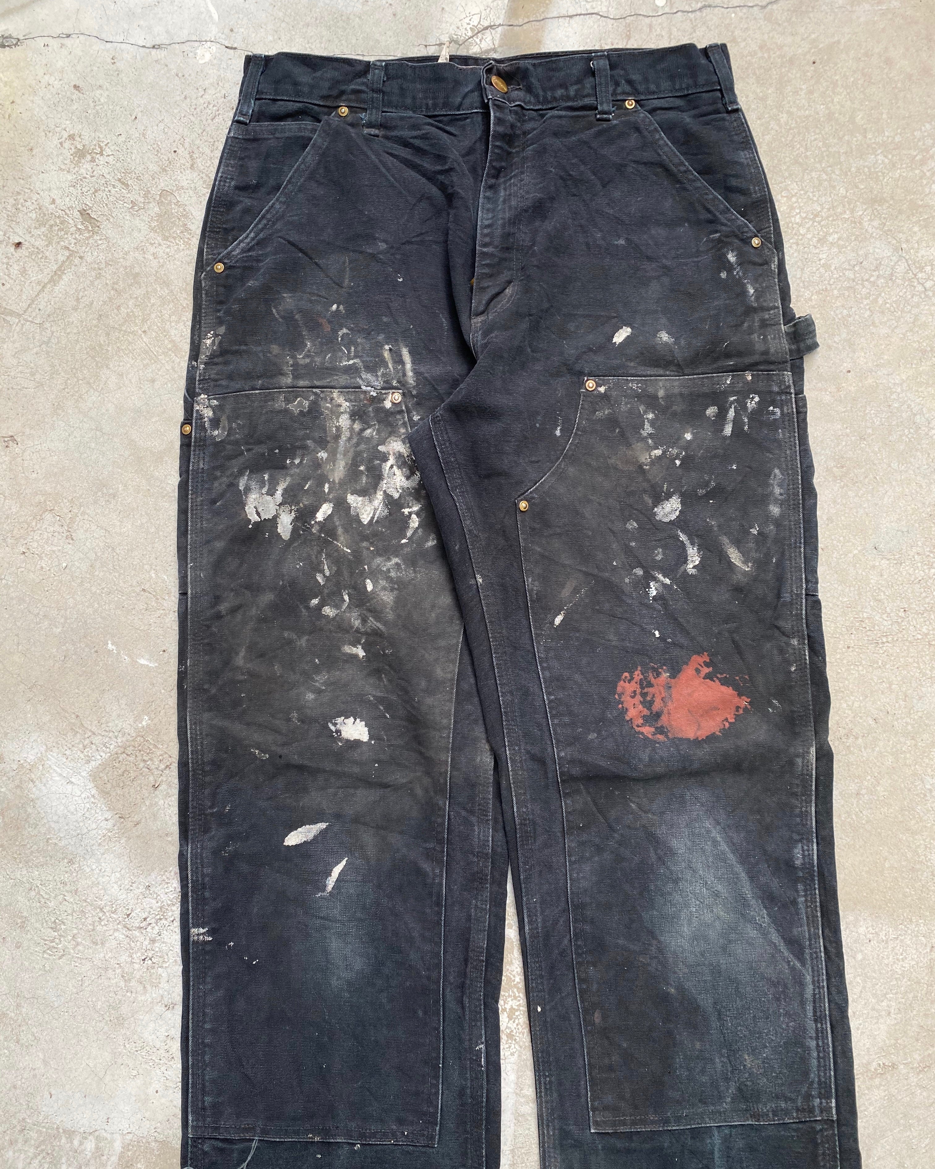 1990s Carhartt Painted Double Knee Pants (32x34)