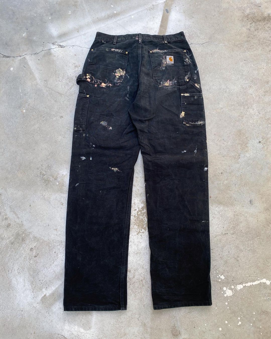 1990s Painted Carhartt Double Knee Pants