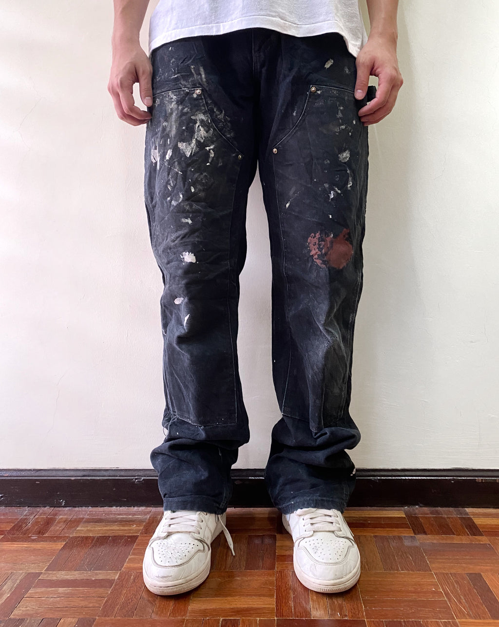 1990s Carhartt Painted Double Knee Pants (32x34)