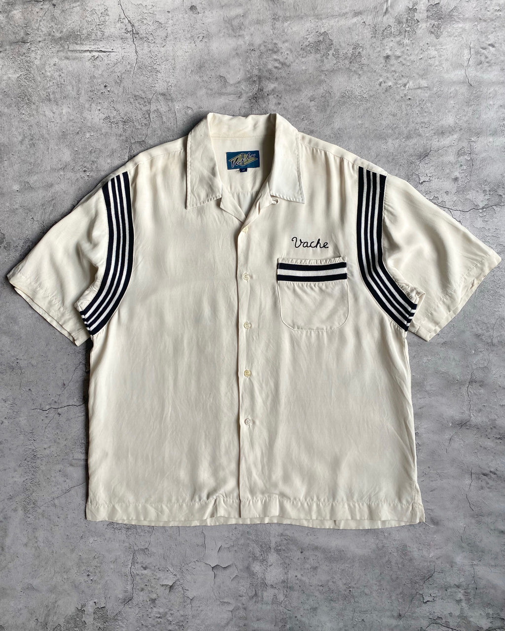 1980S ‘PARADISE’ RAYON BOWLING SHIRT (M/L)