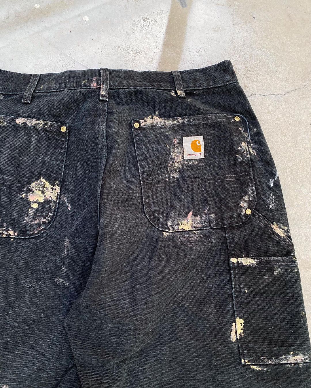 1990s Painted Carhartt Double Knee Pants