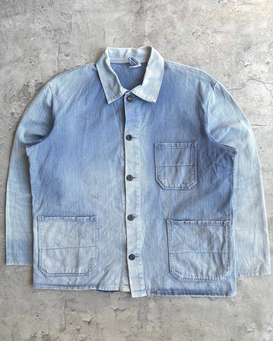 1960S SUN FADED HBT FRENCH CHORE JACKET (M/L)