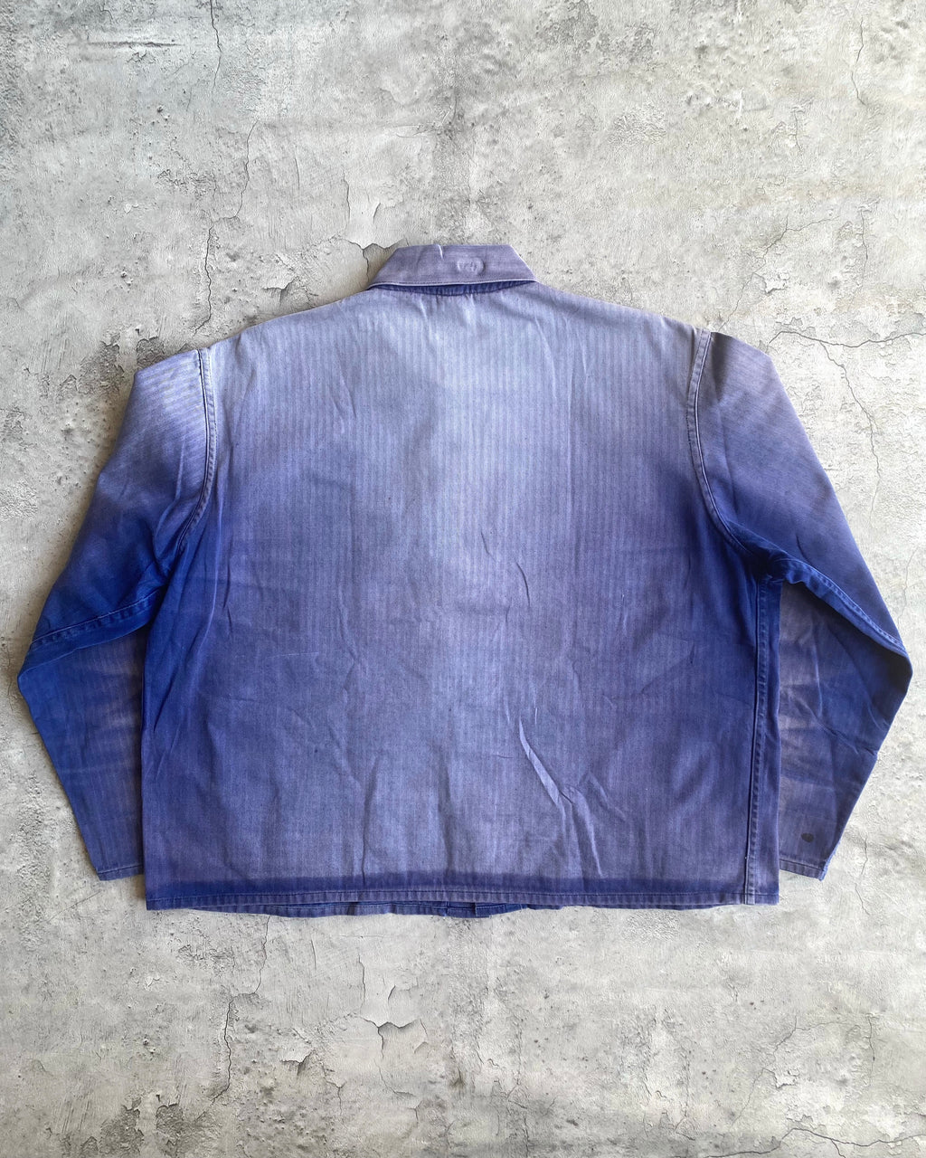 1960S SUN FADED CROPPED HBT FRENCH CHORE JACKET (S-L)
