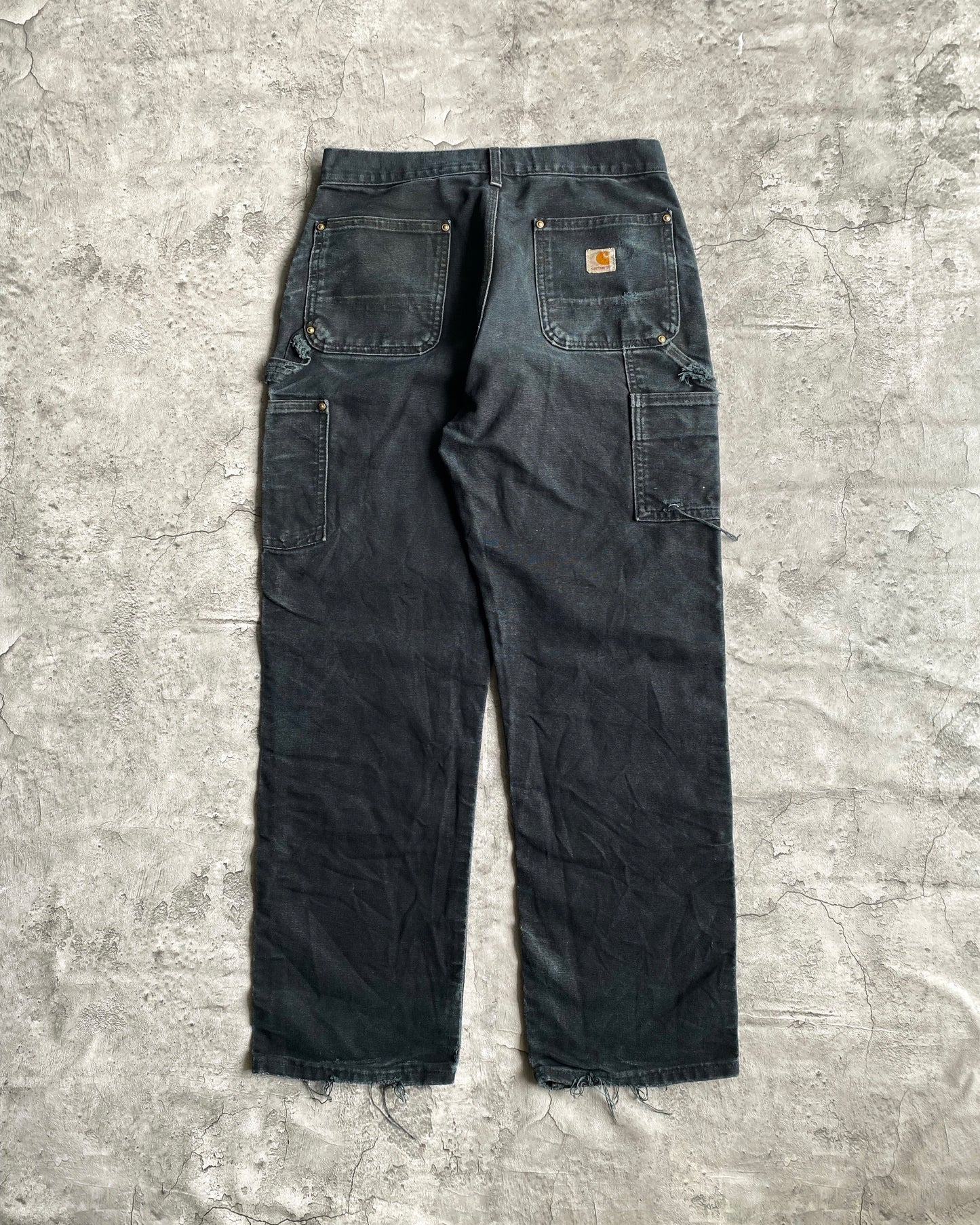 1990S CARHARTT DOUBLE KNEE SASHIKO REPAIRED PANTS (30X30)