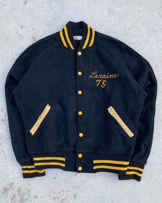 1975 “LINCOLN VOLLEYBALL” CHAINED STITCHED VARSITY JACKET (S/M)