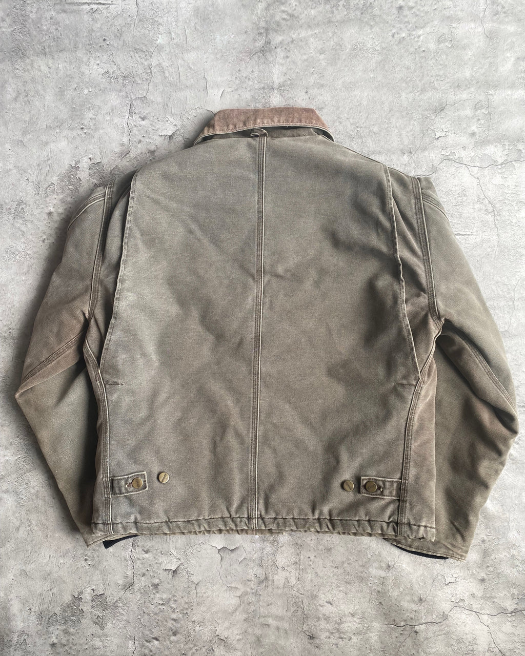 1990S BROWN/GREY CARHARTT ARCTIC WORK JACKET (M/L)