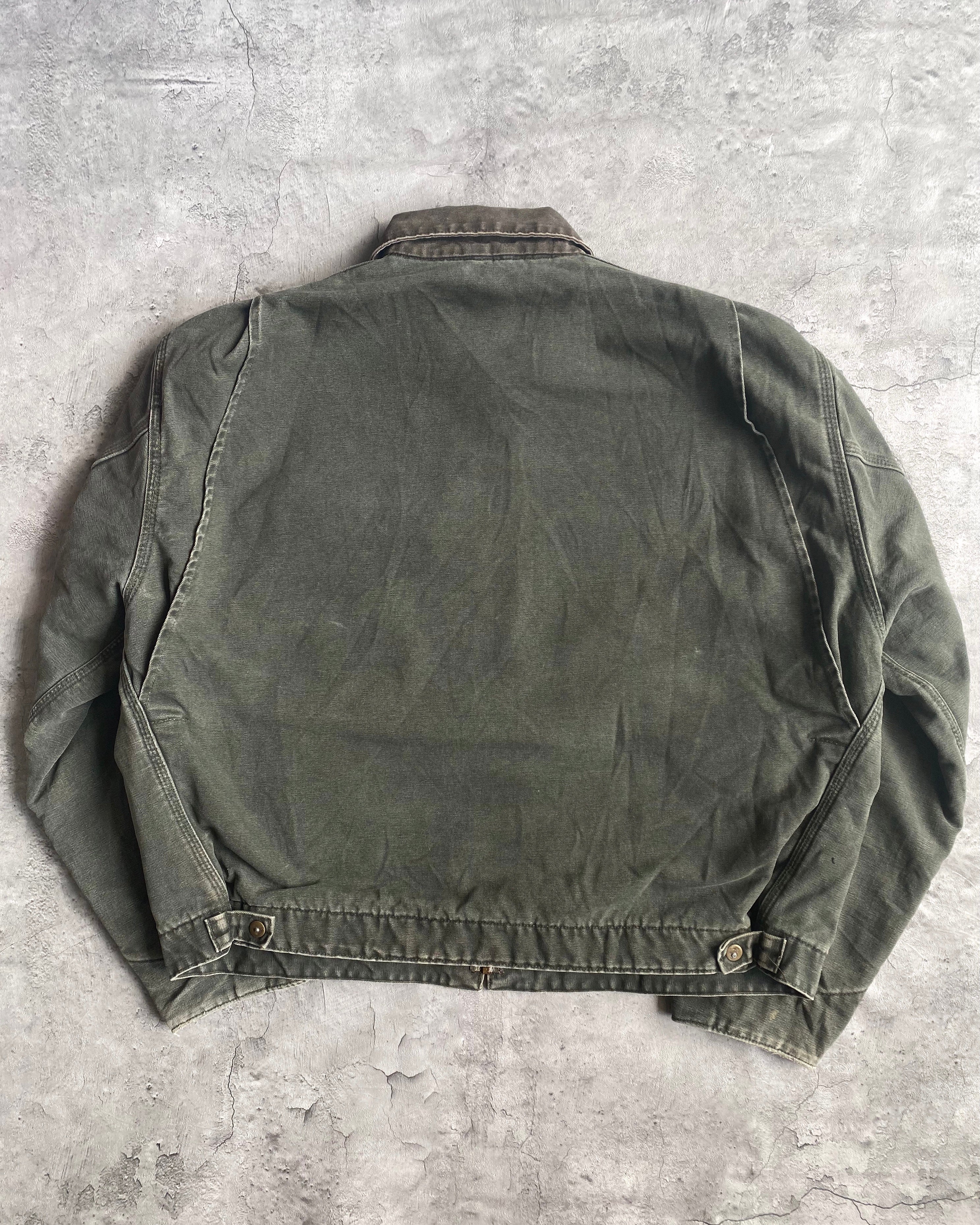 1980S GREEN/GREY CARHARTT DETROIT JACKET (XL/XXL)