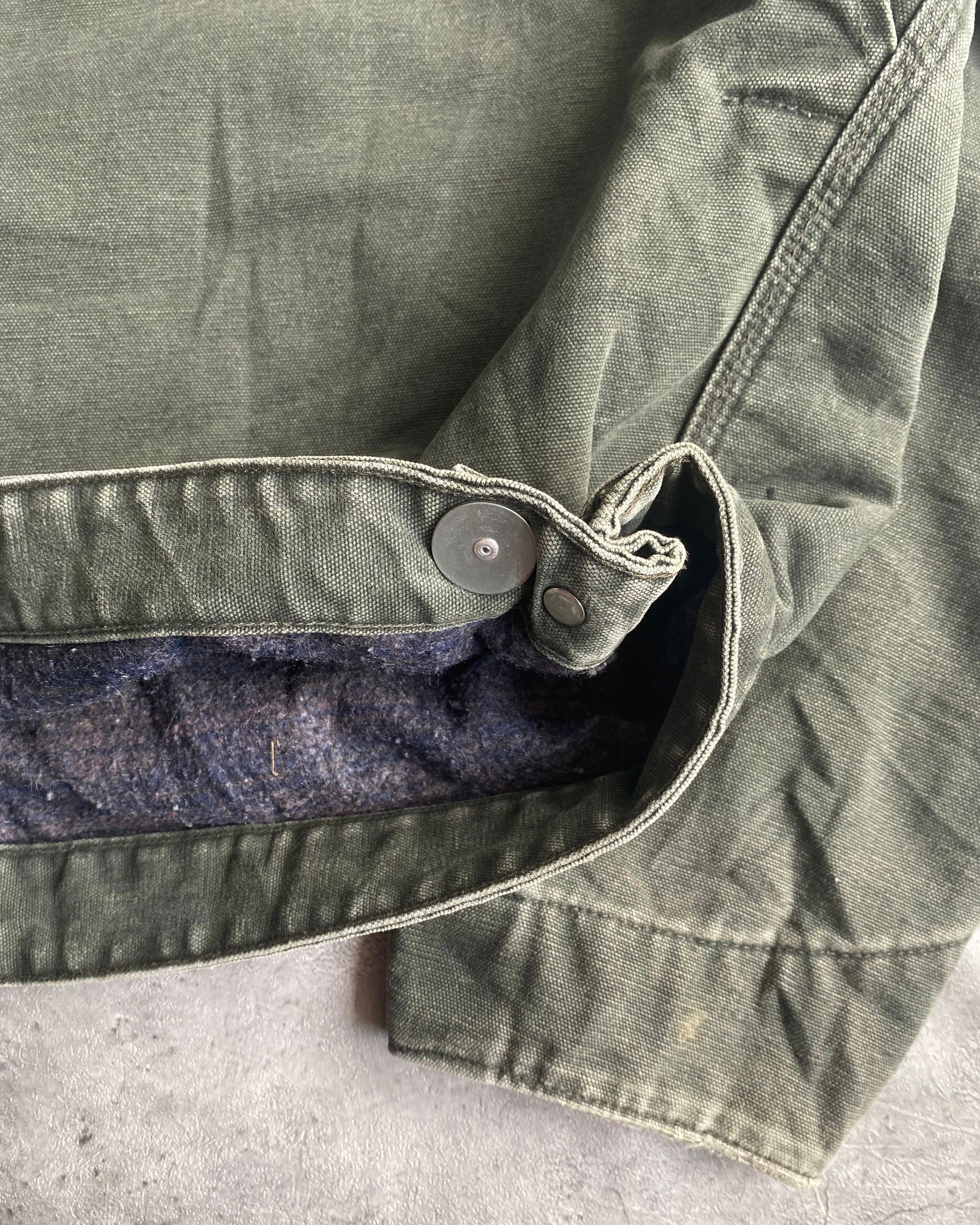 1980S GREEN/GREY CARHARTT DETROIT JACKET (XL/XXL)