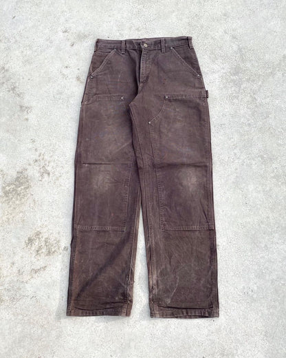 1990S FADED BROWN CARHARTT DOUBLE KNEE (31X32)