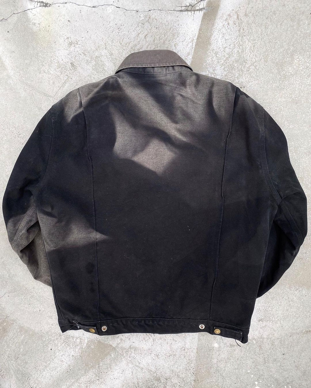 1990S SUN FADED ‘CREW 7’ BLACK DICKIES DETROIT JACKET