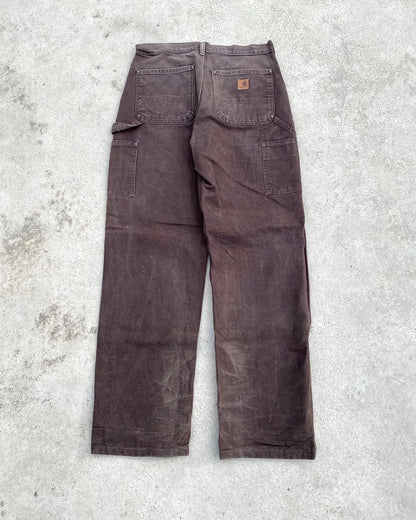 1990S FADED BROWN CARHARTT DOUBLE KNEE (31X32)