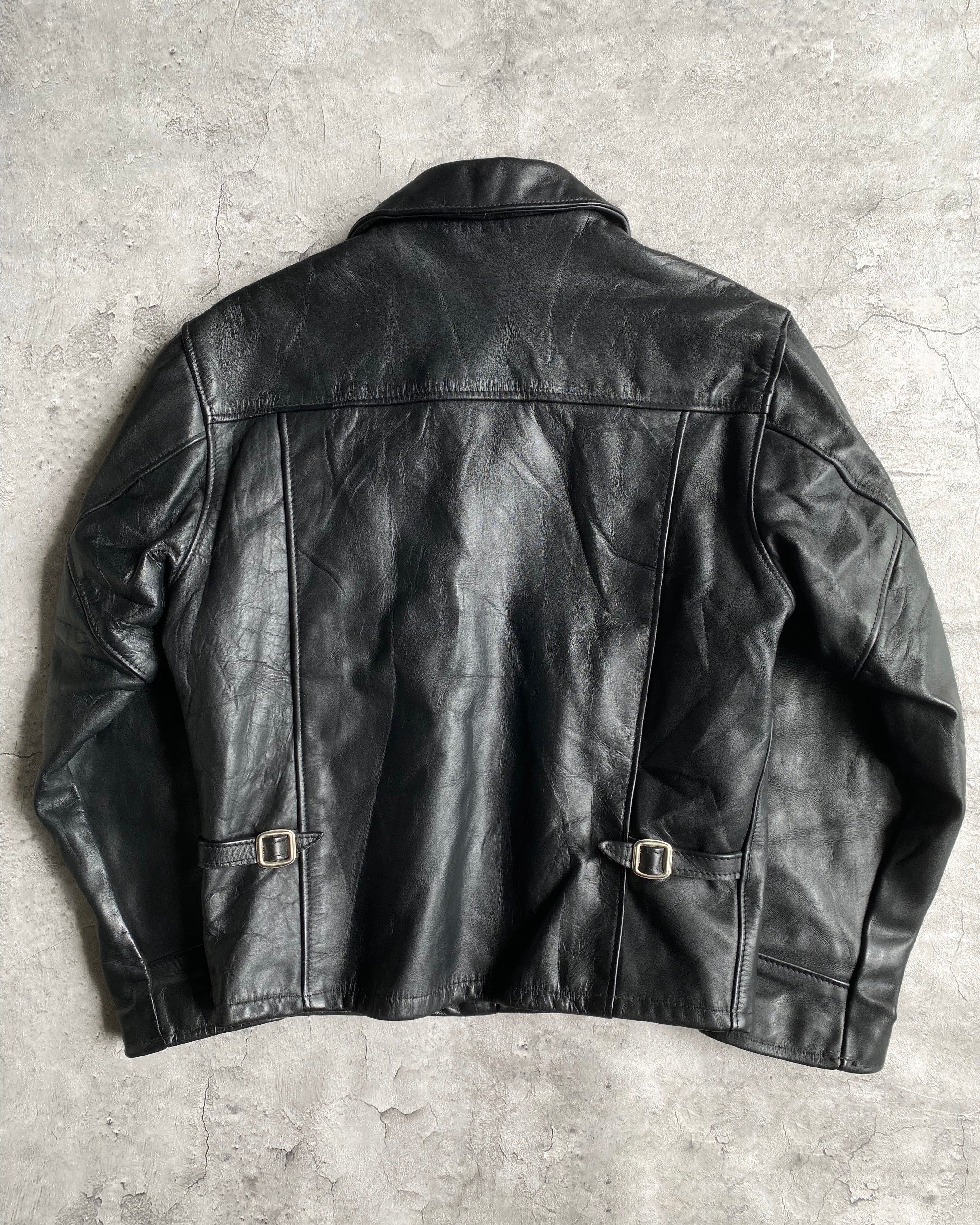 1970S SCHOTT LEATHER CAFE RACER JACKET (M)