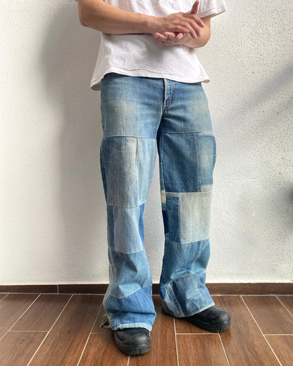 1970S BIG E LEVI’S 646 PATCHED FLARED JEANS (34x31)