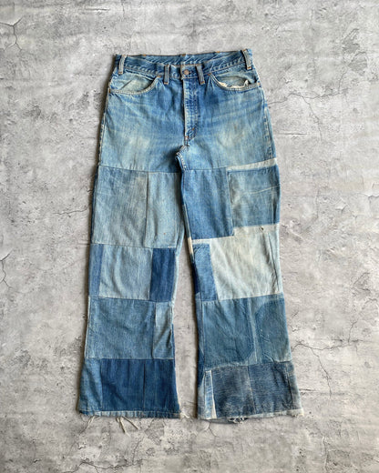 1970S BIG E LEVI’S 646 PATCHED FLARED JEANS (34x31)