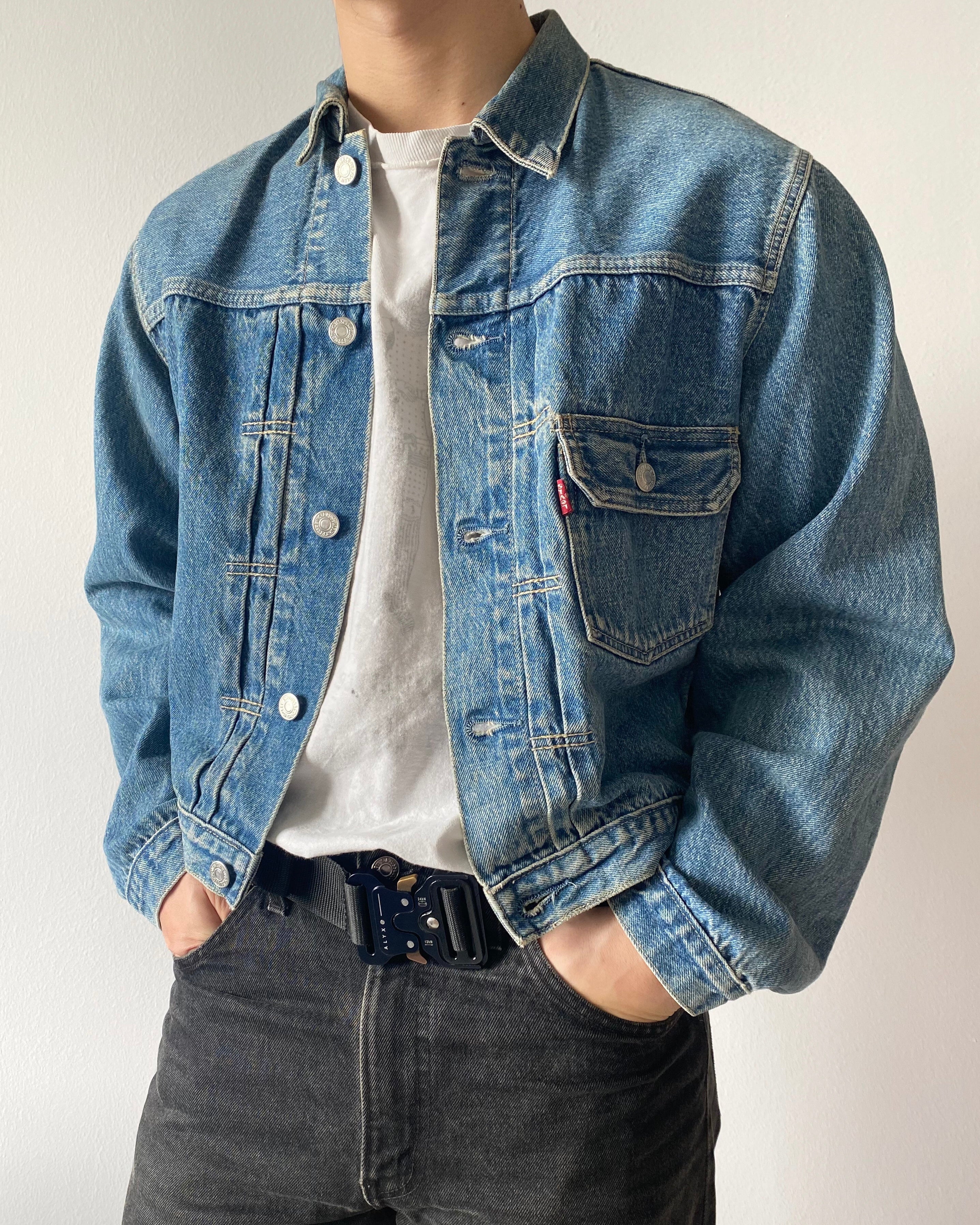 1990S FADED LEVI'S TYPE I DENIM JACKET (S/M)