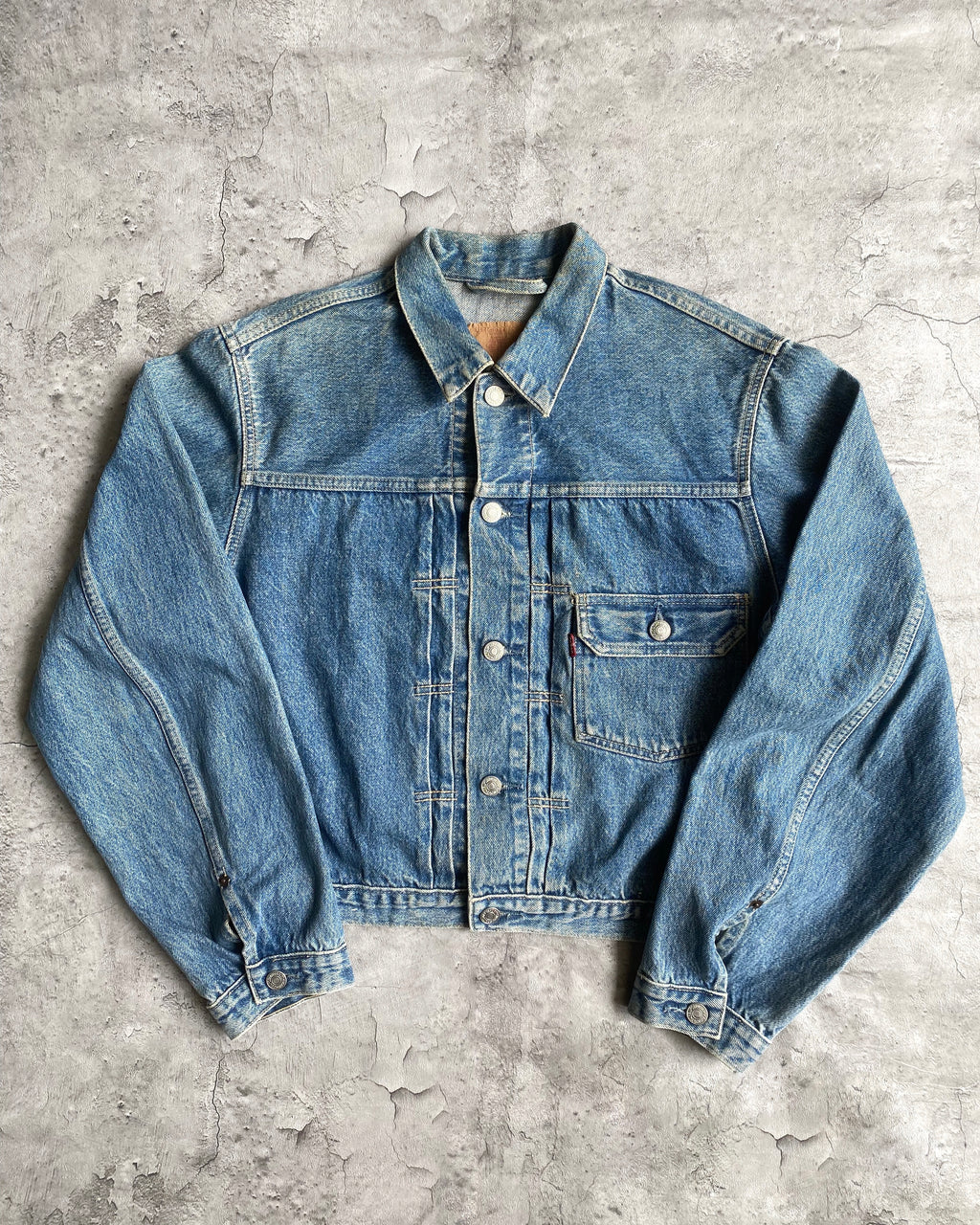 1990S FADED LEVI'S TYPE I DENIM JACKET (S/M)