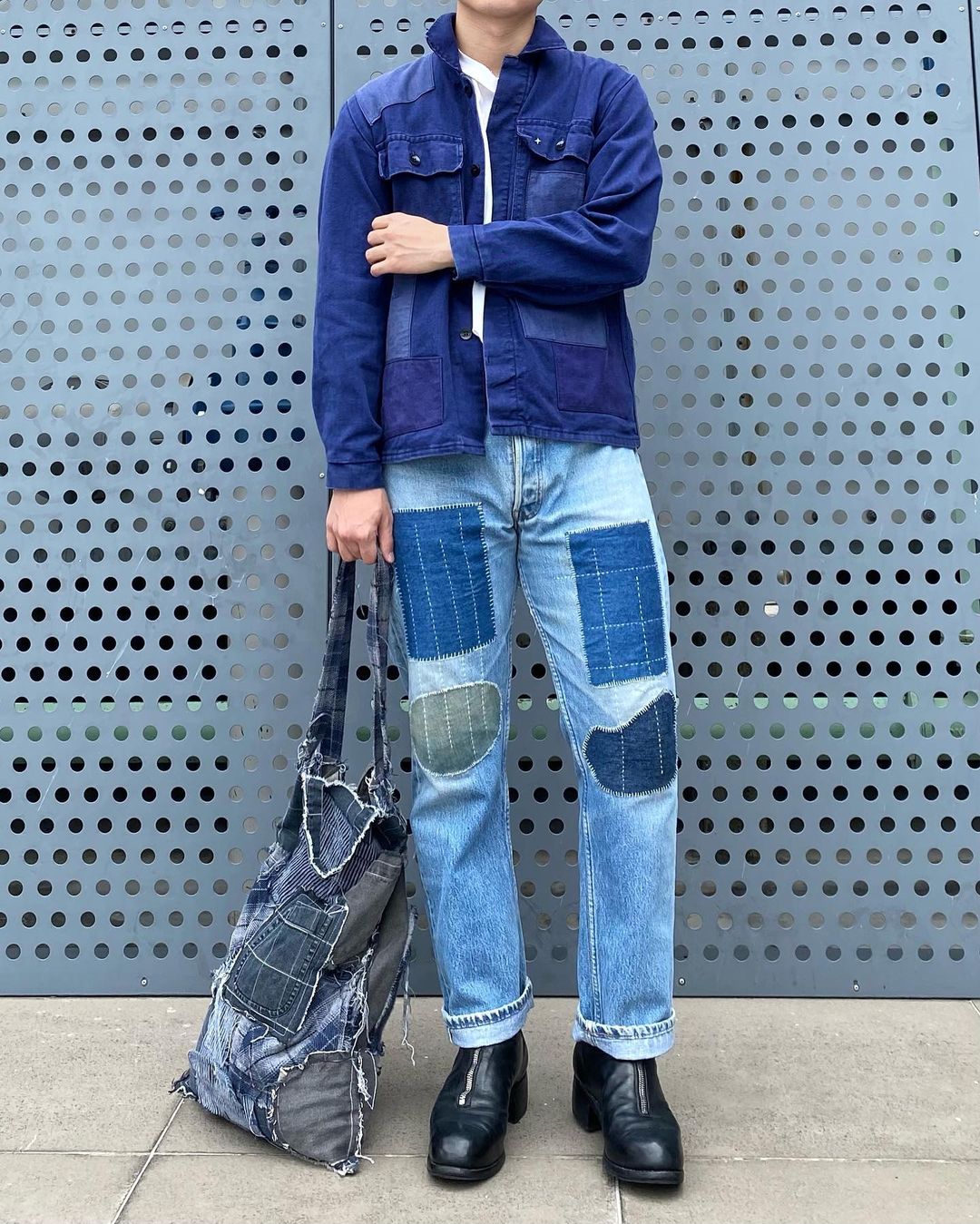 1980S LEVI’S 501 PATCHWORK JEANS (34X32)