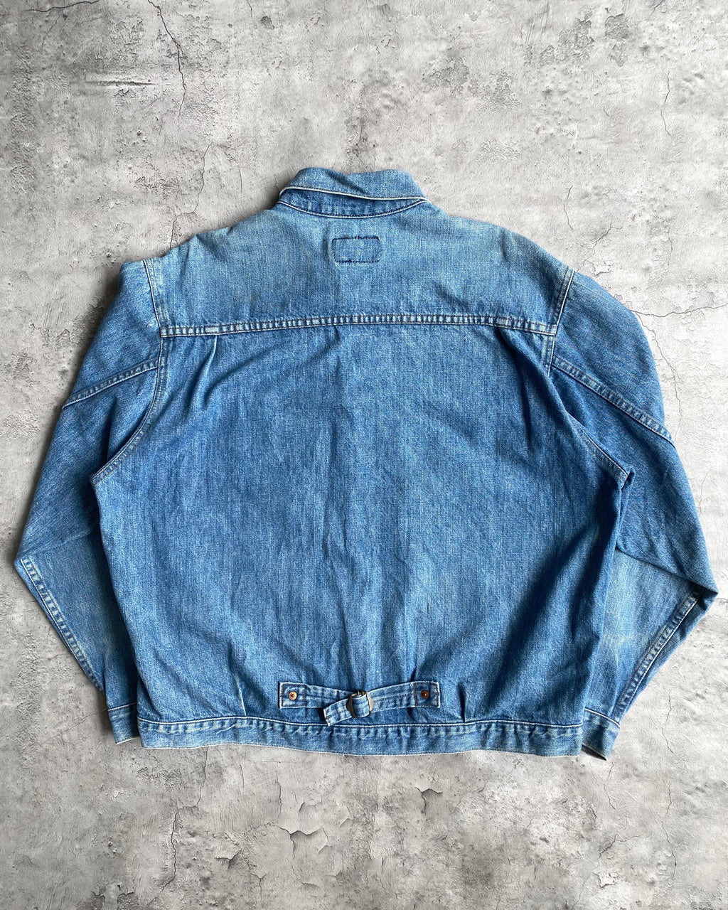 1990S FADED LEVI'S BIG E TYPE I DENIM JACKET (XL)