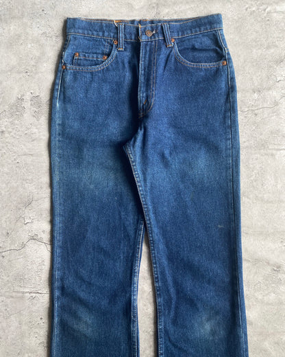 1980S DARK WASHED LEVI'S 517 FLARE JEANS (30X36)