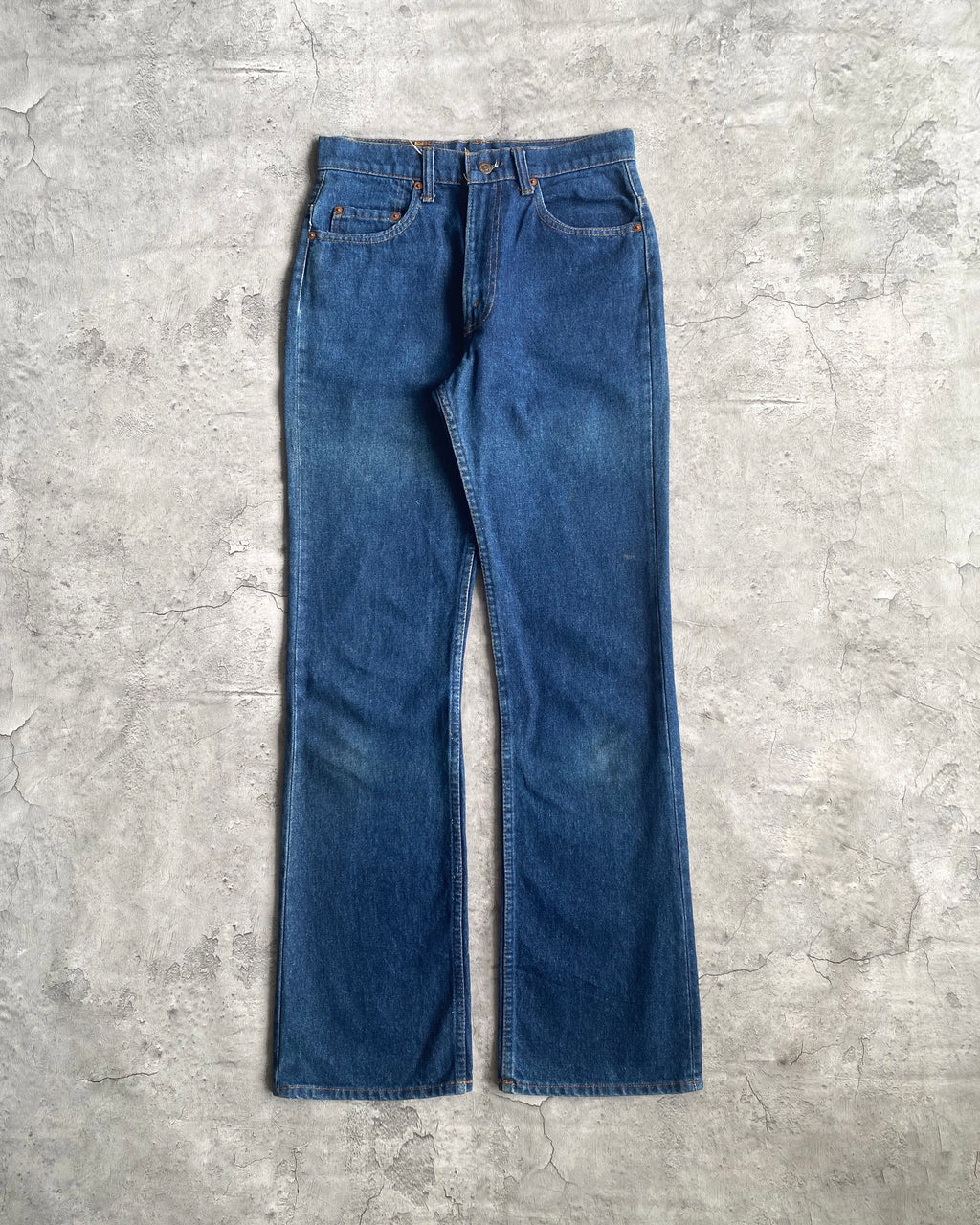 1980S DARK WASHED LEVI'S 517 FLARE JEANS (30X36)