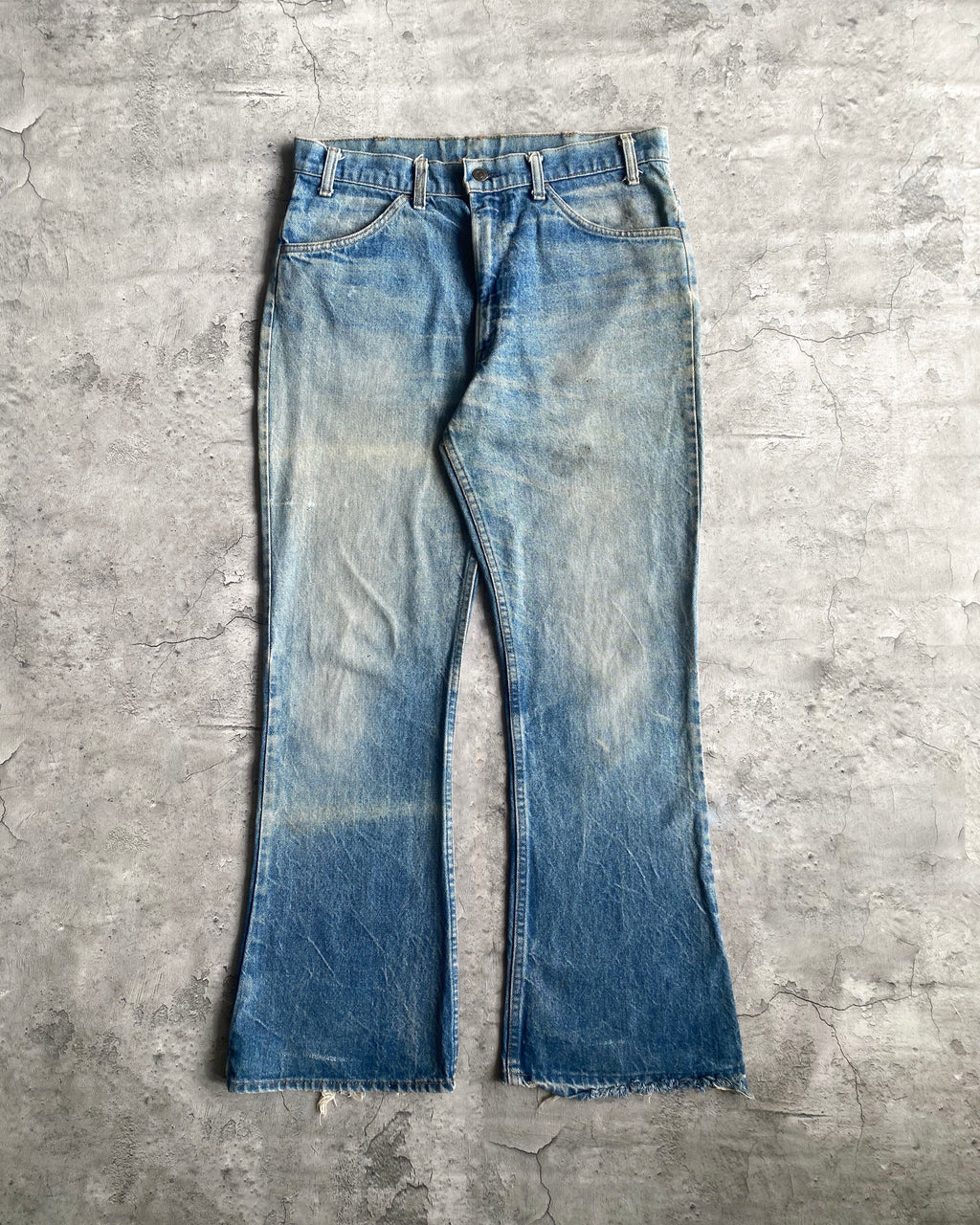 1970S FADED WASHED LEVI'S 646 BOOTCUT JEANS (34X31)