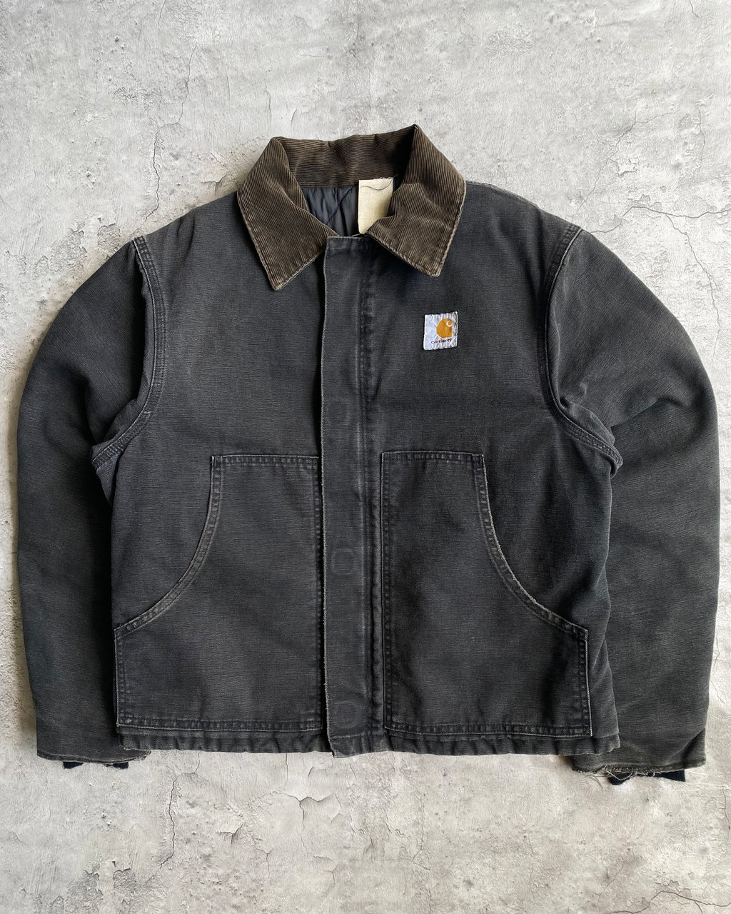 1990S FADED BLACK CARHARTT ARCTIC JACKET (S-L)