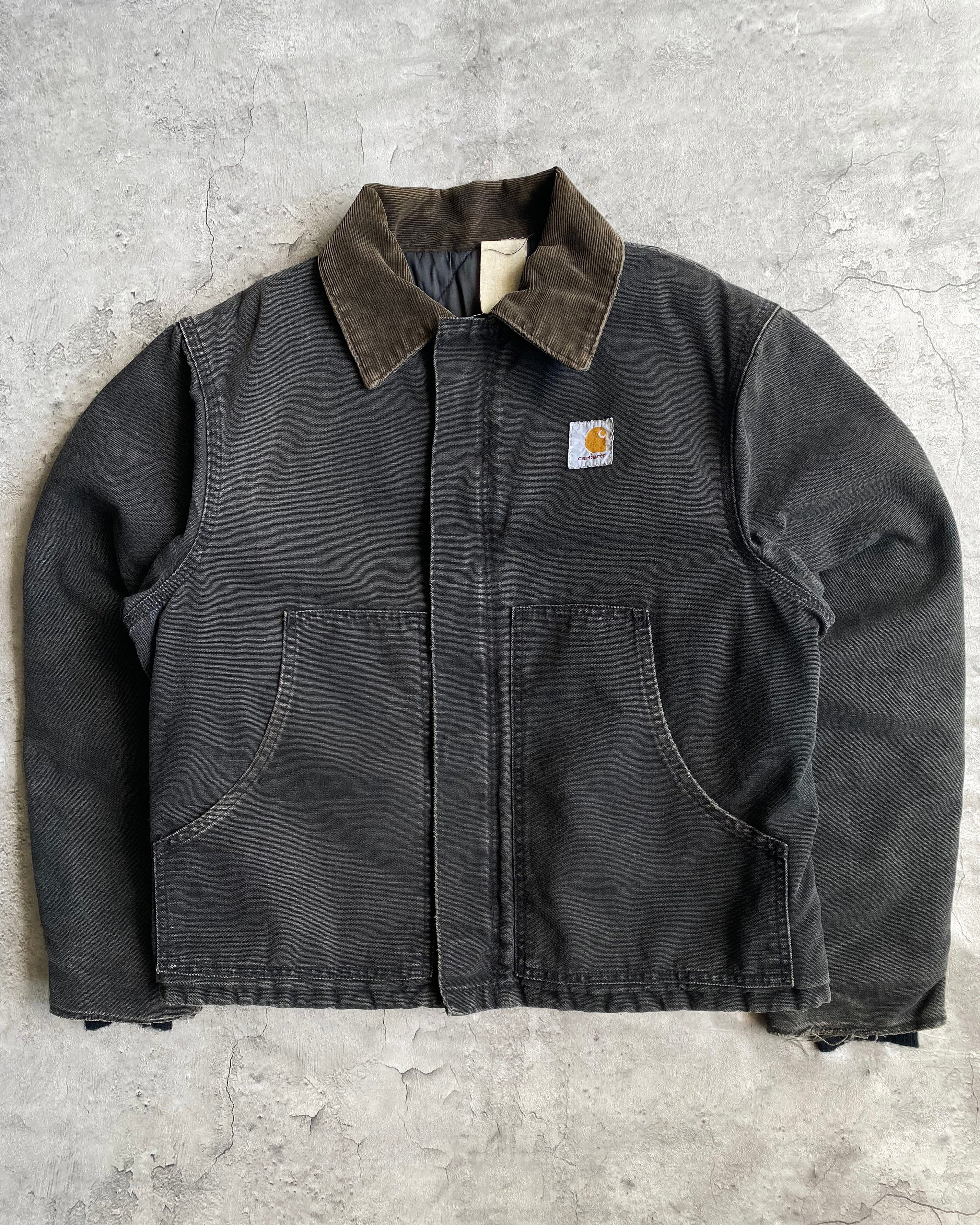 1990S FADED BLACK CARHARTT ARCTIC JACKET (S-L)