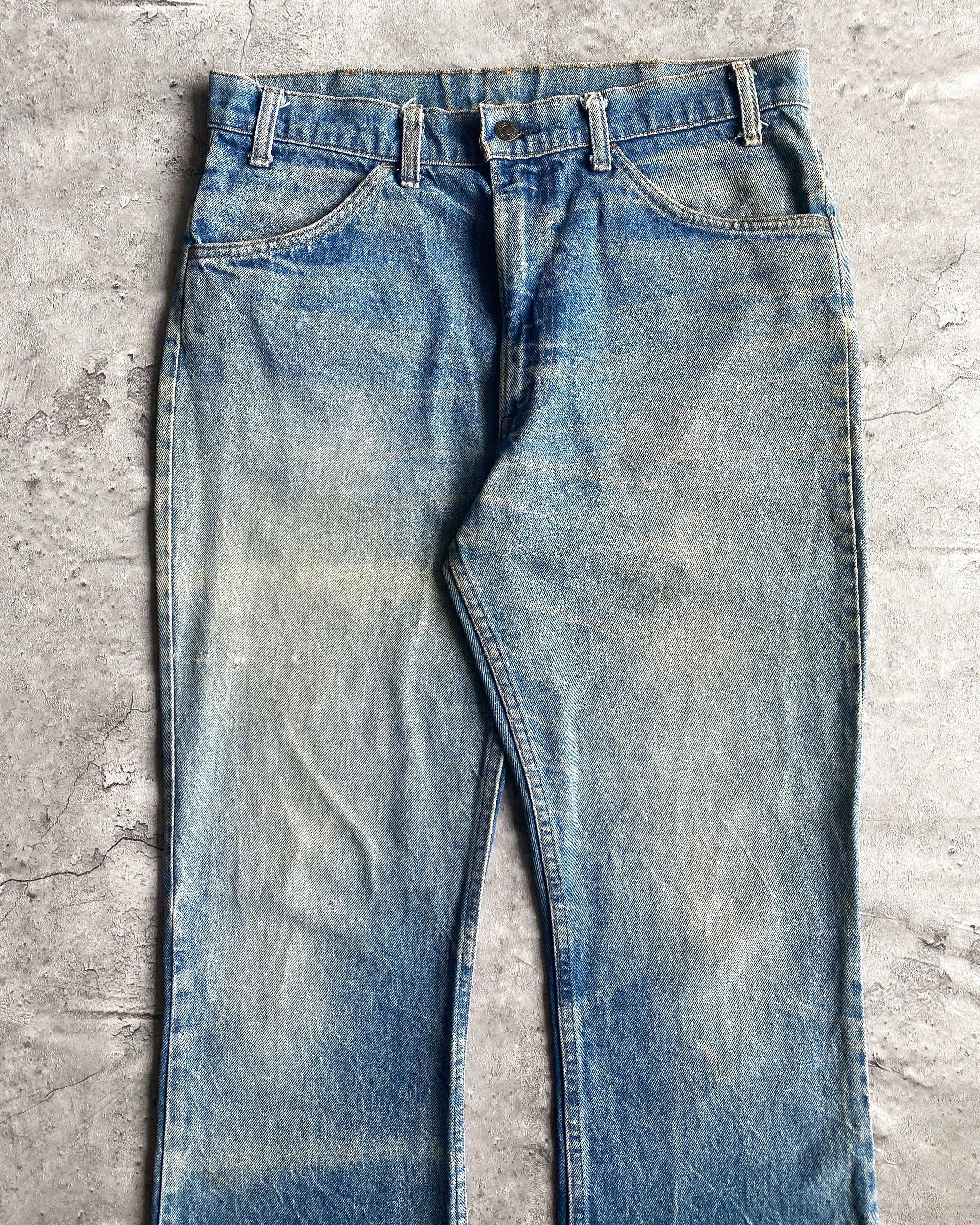 1970S FADED WASHED LEVI'S 646 BOOTCUT JEANS (34X31)