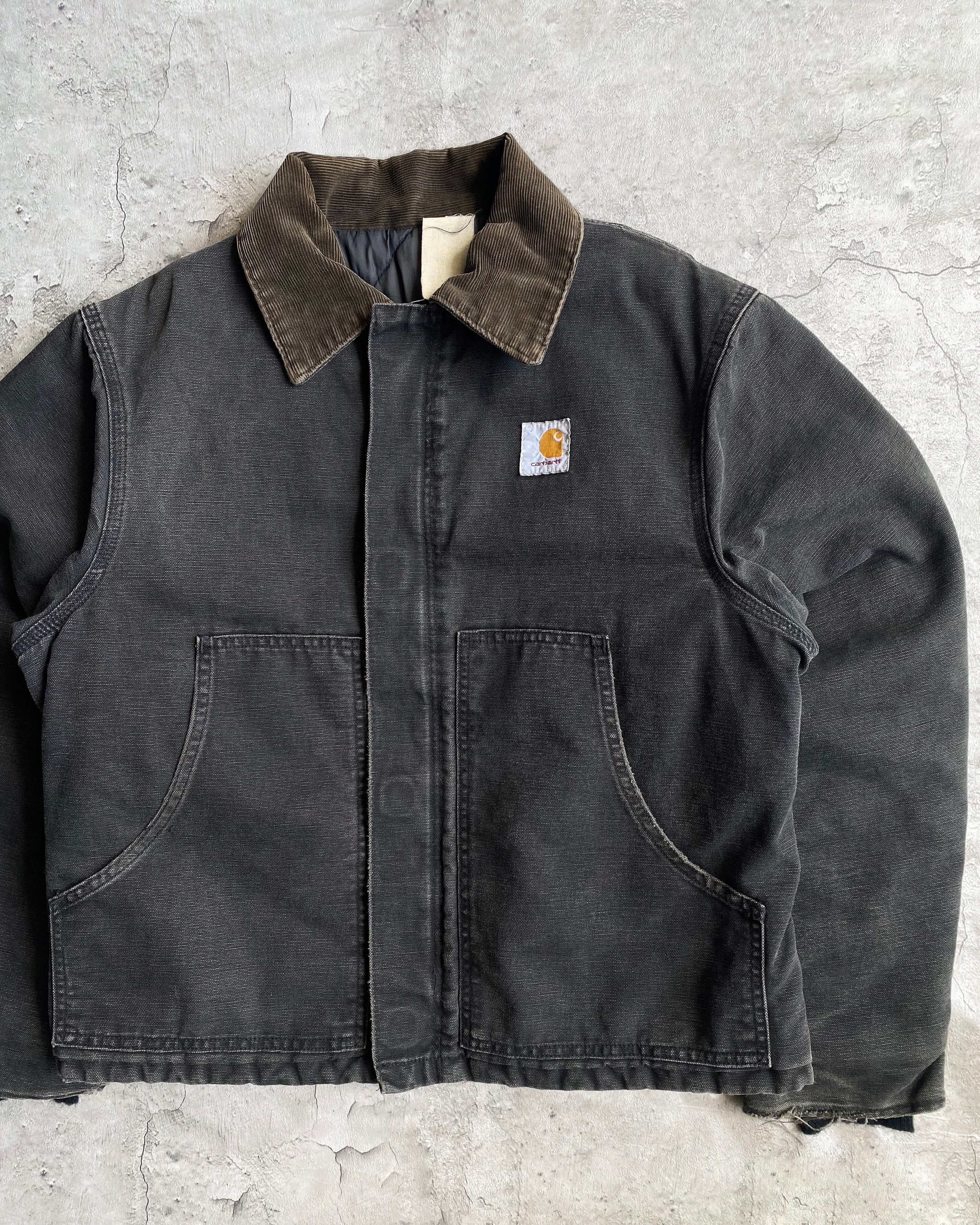 1990S FADED BLACK CARHARTT ARCTIC JACKET (S-L)