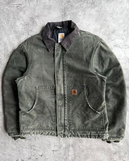 1990S MOSS GREEN CARHARTT ARCTIC WORK JACKET (M)