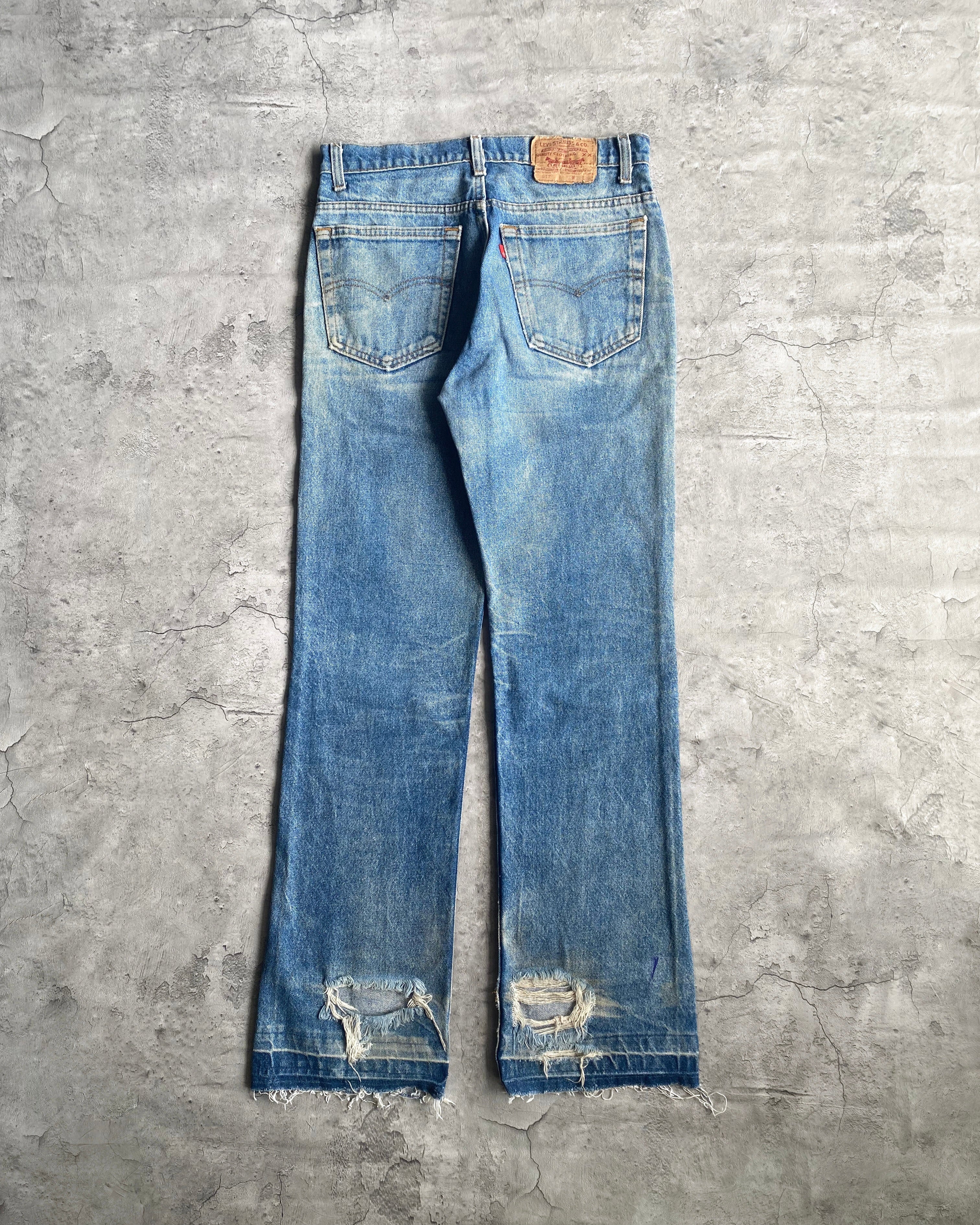 1980S MUD WASHED LEVI'S 517 RELEASED HEM JEANS (33X36)